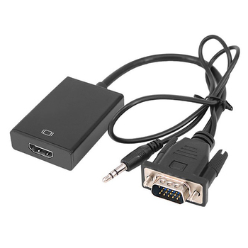 VGA to HDMI Converter Adapter, Hdmi to Cable Power Supply Vga to Hdmi HD Switcher for HDTV / AV / HDTV